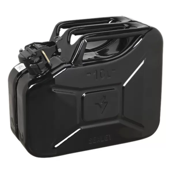 Image of Genuine SEALEY JC10B Jerry Can 10ltr - Black