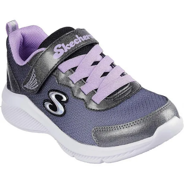 Image of Skechers Girls Sole Swifters Cutie Walk Trainers UK Size 3 (EU 36) Black Lavender SKE2369-BKLV-3