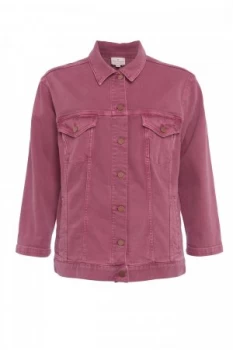 Image of French Connection Antique Dyed Slouchy Western Jacket Pink