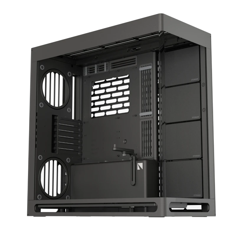 Image of HAVN HS420 Premium Mid Tower Case - Black - HVN-CA-HS420-06