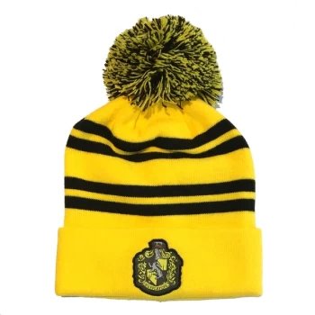 Image of Harry Potter - House Hufflepuff Unisex Beanie Pom - Yellow