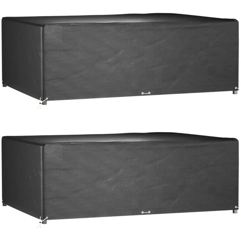 Image of VIDAXL Vidaxl - Garden Furniture Covers 2 pcs 12 Eyelets 230x165x80cm Rectangular 8720845747169