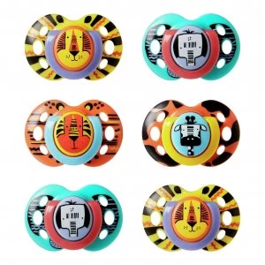 Image of Tommee Tippee 6 x 18-36ml Fun Soother