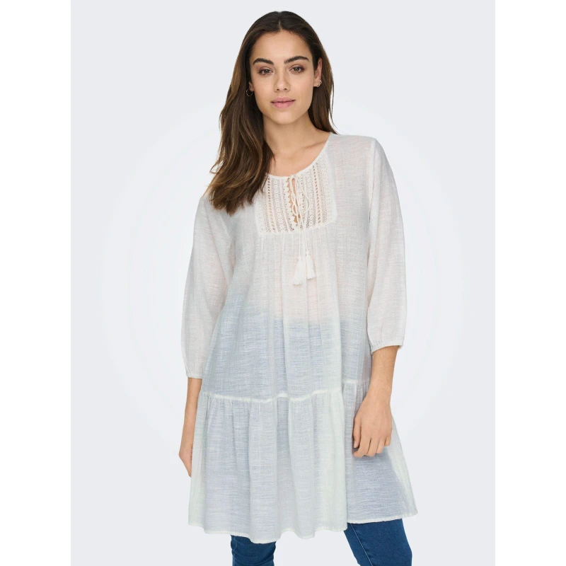 Image of Only Lace Tunic Womens - White White 10