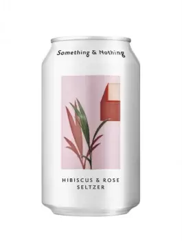 Image of Something & Nothing Hibiscus & Rose Seltzer 330ml (4 minimum)