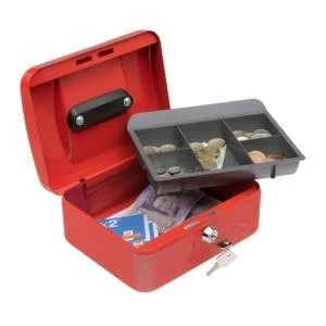 Image of 5 Star 8" Cash Box Red