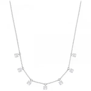 Image of Ladies Swarovski Silver Plated Attract Choker Necklace