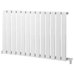 Image of Towelrads White Merlo Single Horizontal Designer Radiator - 600 x 1033mm