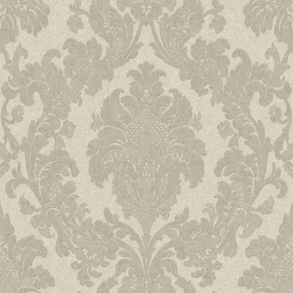 Image of Belgravia Decor Ciara Damask Silver Textured Wallpaper Silver