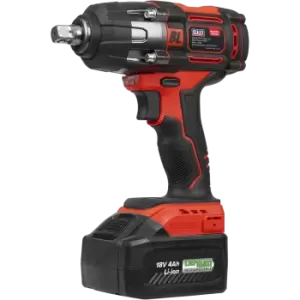 Image of Sealey CP650LI 18v Cordless Brushless 1/2" Drive Impact Wrench 1 x 4ah Li-ion Charger Case