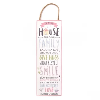 Image of Love Life Wall Plaque - In This House 30cm