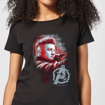 Image of Avengers Endgame Hawkeye Brushed Womens T-Shirt - Black - L