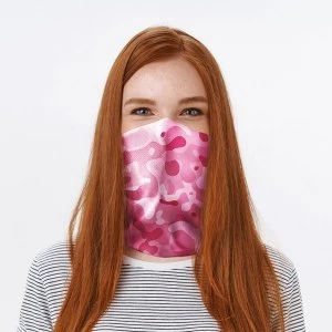 Image of Pink Camouflage Neck Scarf Face Covering