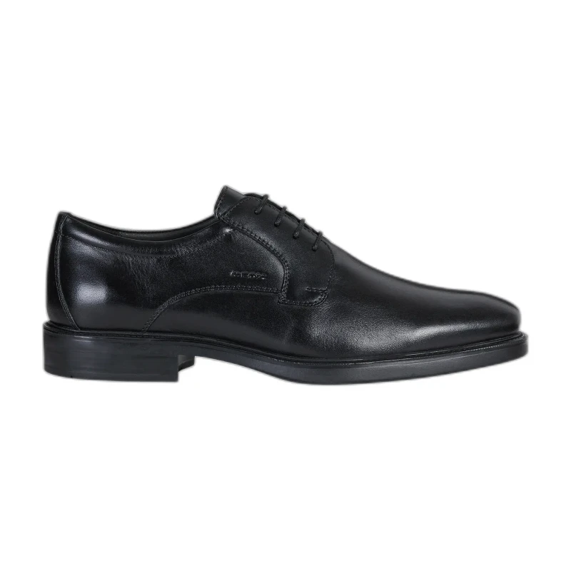Image of Geox Leather dress shoes Geox Brandolf Noir Male 42