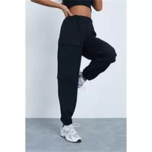 Image of I Saw It First Black 3 Pocket Woven Cargo Joggers - Black