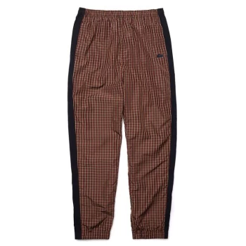 Image of Lacoste Check Track Pants - Brown