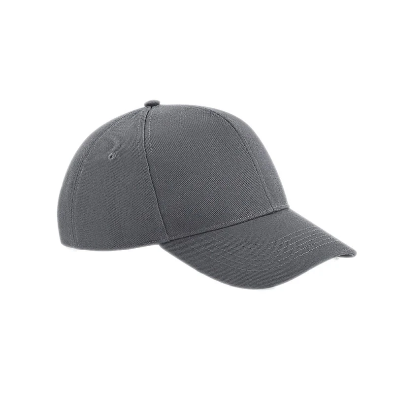 Image of Beechfield Beechfield Men Ultimate 6 Panel Cap in Mid Grey Mid Grey One Size Male 5059444771293