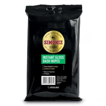 Image of Simoniz Dashboard Wipes Gloss Pack 20