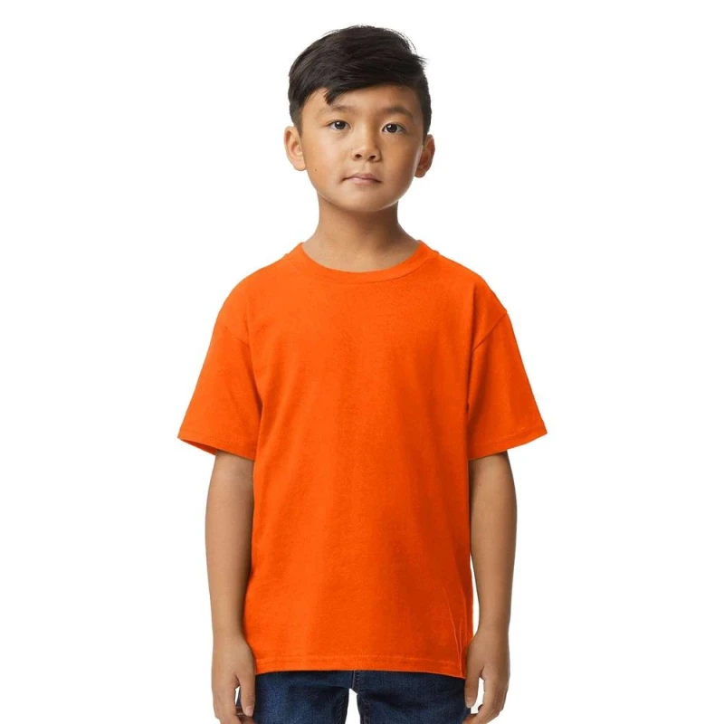 Image of Gildan Midweight Soft Touch T-Shirt in Orange Size: XS Orange Unisex XS