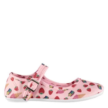 Image of Slazenger Canvas Pumps Child Girls - Pink Print