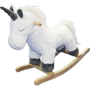 Image of Rocking Unicorn (White & Grey)