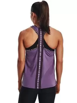 Image of Under Armour Knockout Tank Top - Purple, Purple Size M Women