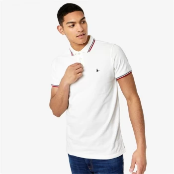 Image of Jack Wills Tipped Polo - Vintage White