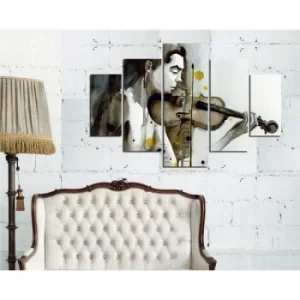 Image of ST191 Multicolor Decorative MDF Painting (5 Pieces)