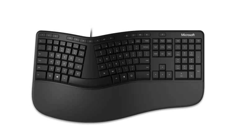 Image of Microsoft Ergonomic keyboard Universal USB AZERTY Belgian Black