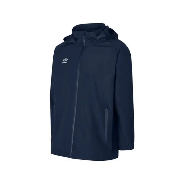 Image of Umbro Club Essential Juniors Waterproof Jacket - Blue 7 - 8 Years