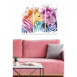 Image of MDF8672210 Multicolor Decorative MDF Painting (3 Pieces)