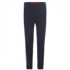 Image of Benetton Stripe Trim Jogging Pants - 13C Navy