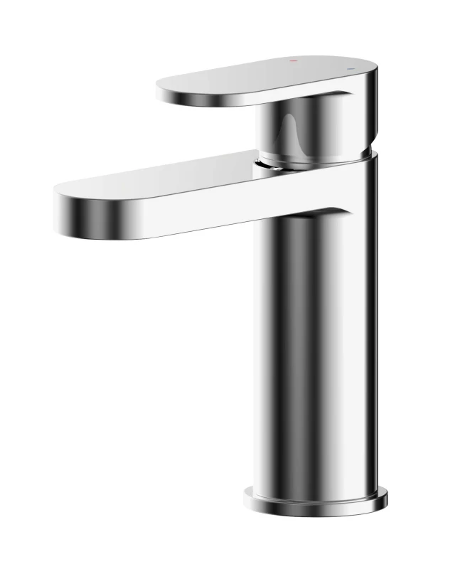 Image of Balterley Round Mono Basin Mixer Tap Push Button Waste Chrome Silver