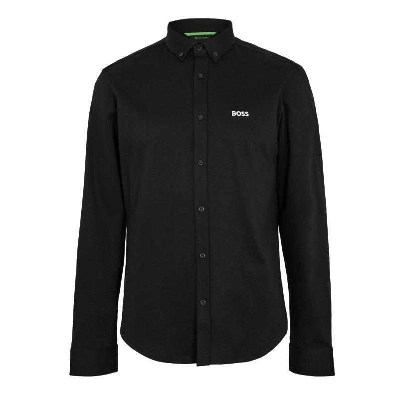 Image of Boss St Motion L 10263169 01 Plain Shirt Mens Black 002 male L