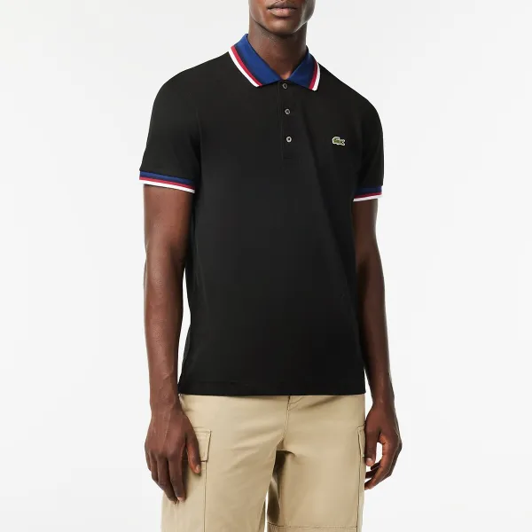 Image of Cotton Polo Shirt, Regular Fit with Short Sleeves