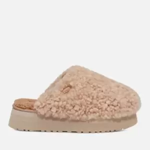 Image of UGG Maxi Curly Sheepskin Platform Slippers - UK 5
