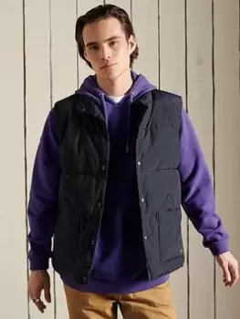 Image of Superdry Mountain Gilet - Navy Size M Men