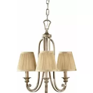 Image of Loops - 3 Bulb Chandelier Hanging Pendant LIght Silver Sand LED E14 60W Bulb