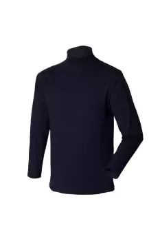 Image of Long Sleeve Cotton Rich Roll Neck Top Sweatshirt