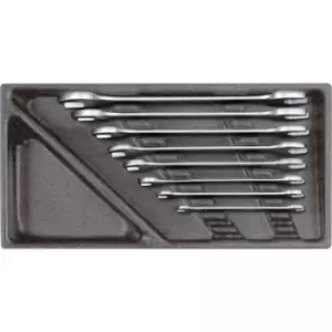 Image of Gedore RED 3301698 R22150001 Double-ended open ring spanner set 8 Piece DIN 3110