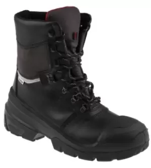 Image of Uvex Quatro Pro Black Steel Toe Capped Mens Ankle Safety Boots, EU 41