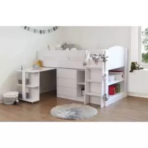 Image of Flintshire Billie Mid Sleeper Bed White