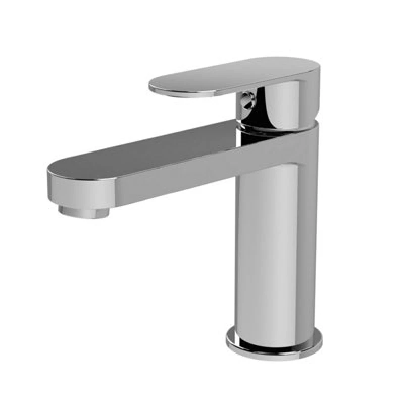 Image of Balterley Round Mono Basin Mixer Tap Push Button Waste Chrome Balterley Silver