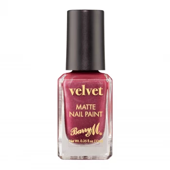 Image of Barry M Velvet Nail Paint - Crimson Couture, Burgundy
