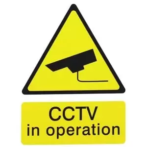 Image of The House Nameplate Company Cctv In Operation Self-Adhesive Labels, (H)200mm (W)150mm