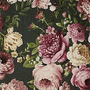 Image of Arthouse Tapestry Floral Charcoal/Pink Wallpaper