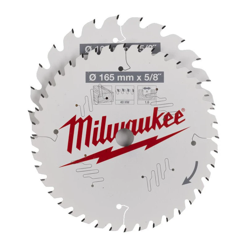 Image of Milwaukee 2 Piece 165mm Circular Saw Blade Set 4932479837 Diameter: 165mm