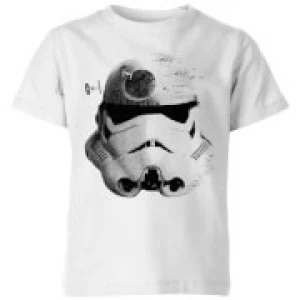 Image of Star Wars Command Stromtrooper Death Star Kids T-Shirt - White - 5-6 Years