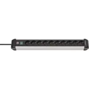Image of Brennenstuhl 1391030000 Power strip (+ switch) Silver-black PG connector