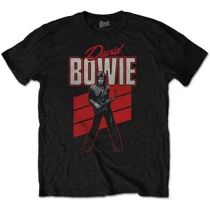 Image of David Bowie - Red Sax Mens X-Large T-Shirt - Black